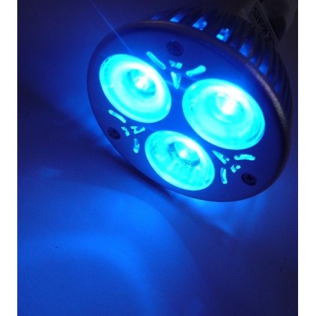 Barevná LED žárovka E27 modrá