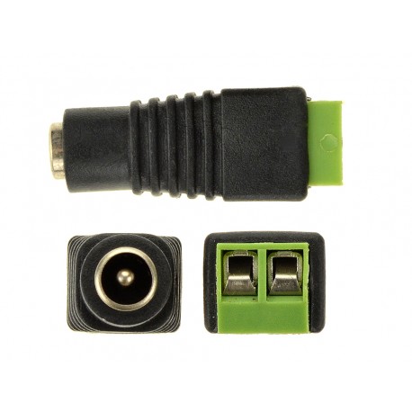 DC konektor napájecí se svorkovnicí samice