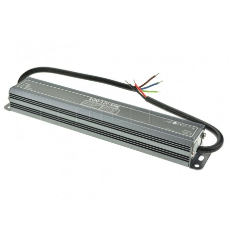 LED zdroj 12V 50W IP67 SLIM