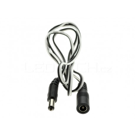 Prodlužovací napájecí DC kabel s konektory 1m