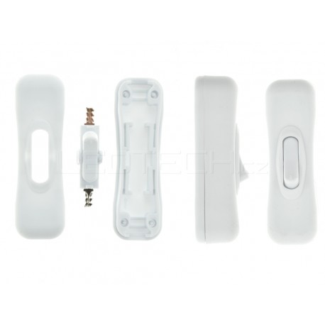 Vypínač mezišňůrový bílý