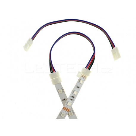 Click spojka s kabelem pro RGB pásek 10mm