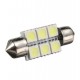 LED sufitka 39mm 6x 3SMD bílá