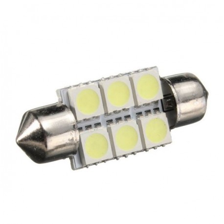 LED sufitka 39mm 6x 3SMD bílá