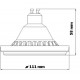 LED žárovka GU10 AR111 X45/100 15W