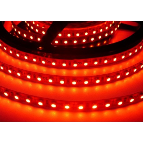 LED pásek 9.6W, 120 LED, Zalitý IP 50 - Červený