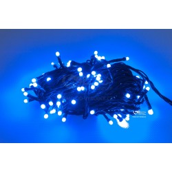 Vánoční LED řetěz - osvětlení - Modré - 100 LED 10 metrů