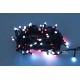 Vánoční LED řetěz - osvětlení - Červeno / Bílé - 100 LED 10 metrů