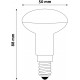 LED žárovka E14 5W hříbek