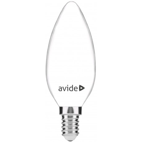 LED žárovka E14 4W FILAMENT retro svíčka - Mléčná