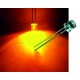 LED dioda 5mm oranžová ploché čelo 100°
