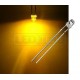 LED dioda 3mm žlutá ploché čelo 100°