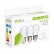 ECOLUX LED žárovka 3-pack , miniglobe, 6W, E27, 3000K, 450lm, 3ks