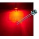 LED dioda 5mm červená ploché čelo 100°