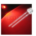 LED dioda 5mm červená straw hat 120°