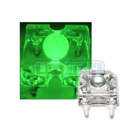 LED dioda Flux piranha zelená 120°