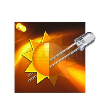LED dioda 5mm žlutá samoblikací 30°