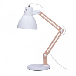 Stolní lampa Falun, E27, bílá