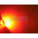 LED dioda 8mm straw hat 0.5W červená