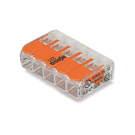 WAGO svorka krabicová 5X4 221-415