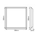 LED panel UGRB6060 UGR19 40W 60x60cm