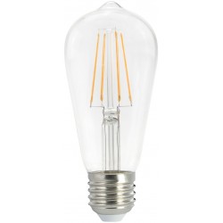 LED žárovka E27 7W FILAMENT ST57 2700K retro - Čirá