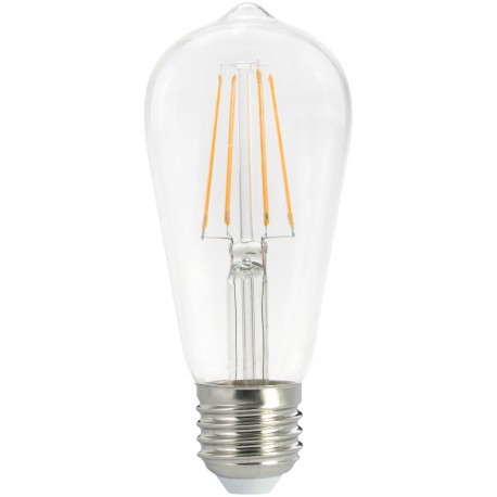 LED žárovka E27 7W FILAMENT ST57 2700K retro - Čirá