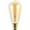 Stmívatelná LED žárovka E27 7W FILAMENT ST57 2500K retro - Kouřová