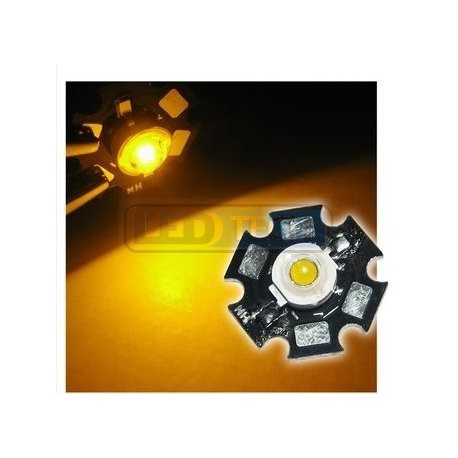 LED dioda 1W výkonová ŽLUTÁ 595nm
