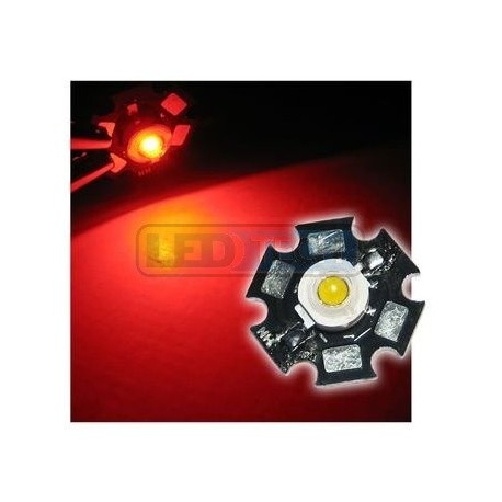 LED dioda 1W výkonová ČERVENÁ 625nm