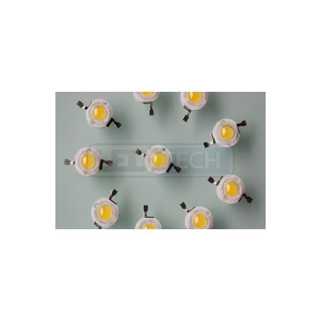 Kulatá LED dioda 3W výkonová ZELENÁ 525nm