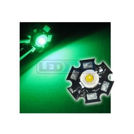 LED dioda 3W výkonová ZELENÁ 525nm