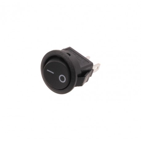 Vypínač kolébkový 250V 2A 16,4mm černý