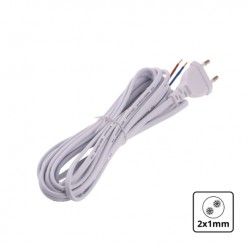 Flexo šňůra 5m 2x1mm2 Bílá