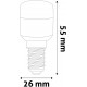 LED žárovka E14 1.3W T26