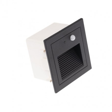 LED vestavné svítidlo PIR-LOPEN-B-IP65 černé