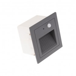 LED vestavné svítidlo PIR-LOPEN-G-IP65 šedé