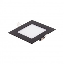 LED panel 6W čtverec 120x120mm - černý