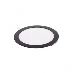 LED panel 12W kulatý 170mm - černý