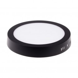 LED panel 24W přisazený kulatý 300mm - černý