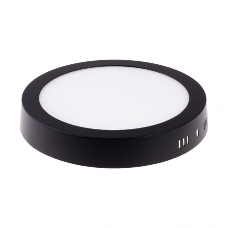 LED panel 24W přisazený kulatý 300mm - černý
