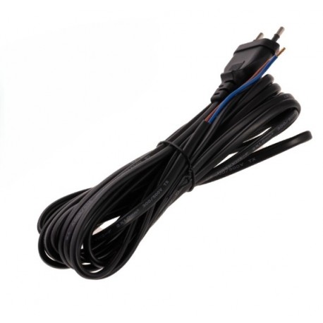 Flexo šňůra 3m 2x0,75mm2 Černá