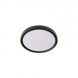 LED panel PANKA 18W CCT černé kulaté stropní