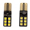 LED žárovka T10 W5W 12x SMD 3030 stranová 9-18V canbus bílá